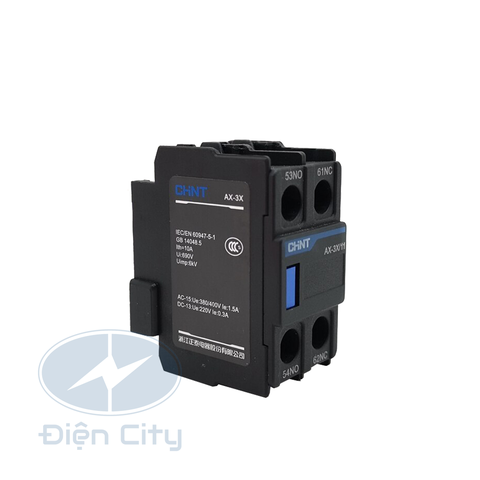 Tiếp điểm phụ Contactor Chint lắp phía trên mặt khởi động từ 06-225A
