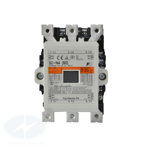 Contactor Fuji Electric SC-N4 80A, coil 220V AC, tiếp điểm 2NO + 2NC