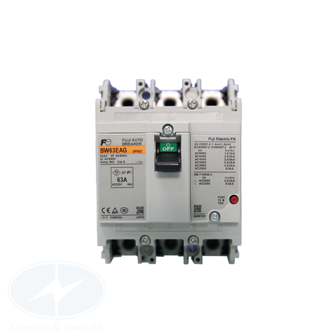 MCCB (Aptomat) Fuji Electric 3P 2.5kA, BW63EAG, loại kinh tế