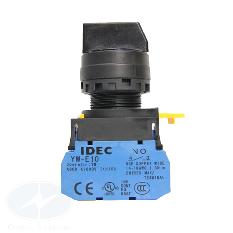Công tắc xoay Idec 3 vị trí YW1S-3E20 Ø 22mm 2NO