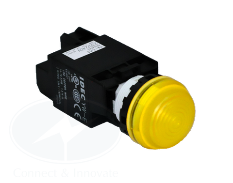 Đèn báo Idec loại vòm, có biến thế YW1P Ø 22mm, màu vàng