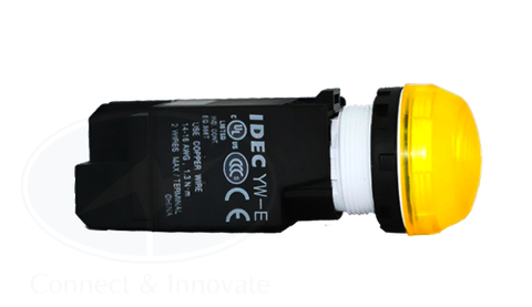 Đèn báo Idec loại vòm, có biến thế YW1P Ø 22mm, màu vàng