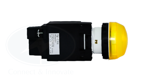 Đèn báo Idec loại vòm, có biến thế YW1P Ø 22mm, màu vàng