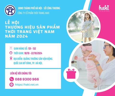HAKI THAM DỰ LỄ HỘI THƯƠNG HIỆU SẢN PHẨM THỜI TRANG VIỆT NAM NĂM 2024