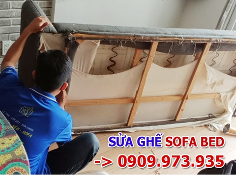 Sửa sofa bed cũ giá rẻ bị lún nhanh chóng tại nhà tại TPHCM