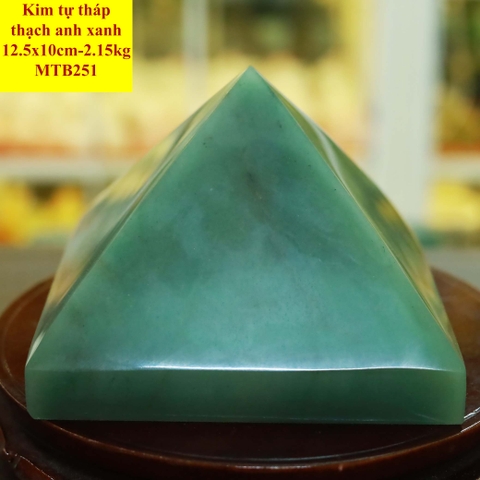 Kim tự tháp thạch anh xanh tự nhiên 12.5x10cm-2.15kg-MTB251