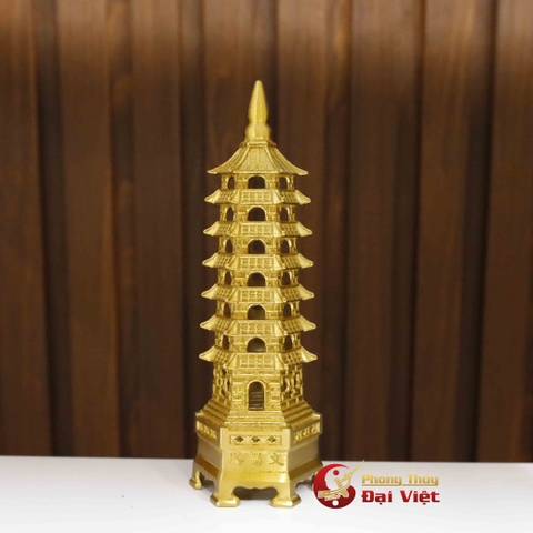 Tháp Văn Xương 7 Tầng Đồng Nguyên Chất - 18cm