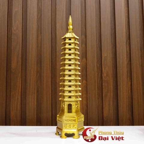 Tháp Văn Xương 13 Tầng Đồng Nguyên Chất - 38cm