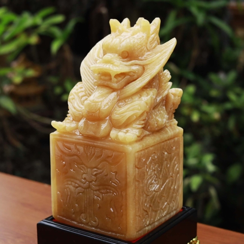 Ấn rồng ngọc Hoàng Long 10x10x20cm - 4.1kg-MTA370