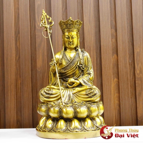 Địa Tạng Bồ Tát Đồng Nguyên Chất 39x22x20cm - 4.5kg