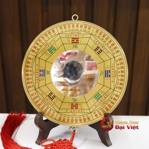 Gương Hậu Thiên Bát Quái Đồng Tròn Cầu Lõm 19cm