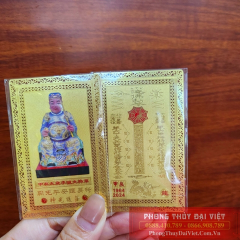 Thẻ bài thái tuế 2024 đồng nguyên chất