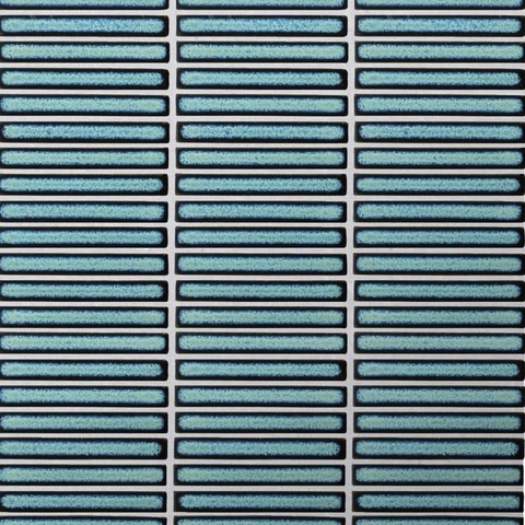 Gạch mosaic trang trí hình que MHT018 (màu xanh rêu)