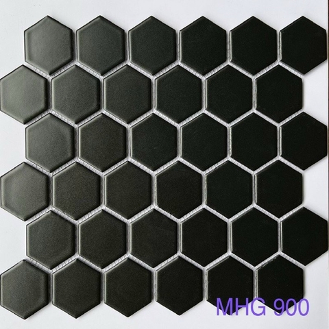 Gạch mosaic lục giác 325x282/51x59 HX5208M/ HX528 (đen / mờ)