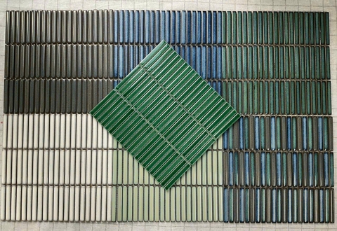 Gạch mosaic stripe 284×295/32,5x14,5 92TTEB-019A (màu xanh dương đậm)