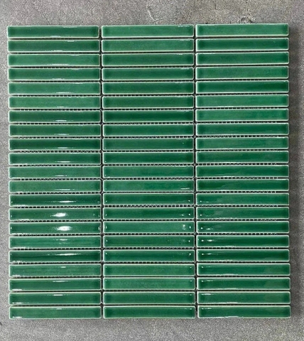 Gạch mosaic stripe 284×295/32,5x14,5 TD123 (xanh ngọc)