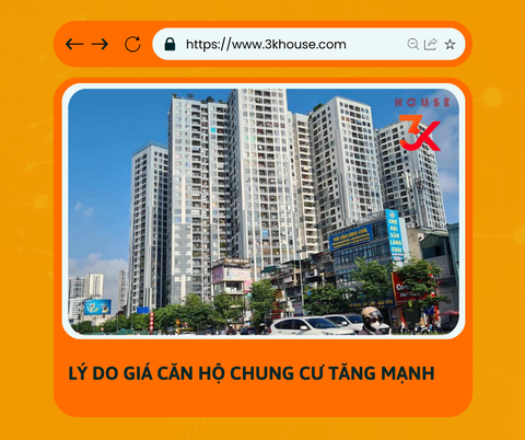 Lý do giá căn hộ chung cư tăng mạnh