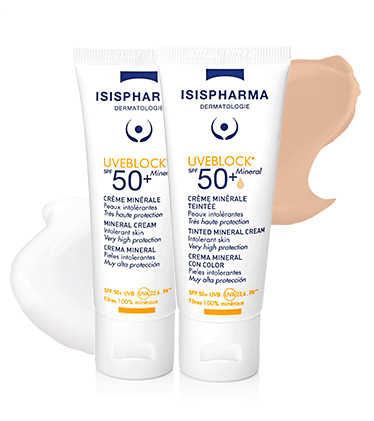 Kem chống nắng màu da -  Isis Pharma UVEBLOCK SPF50 Mineral Tinted Cream 40ml