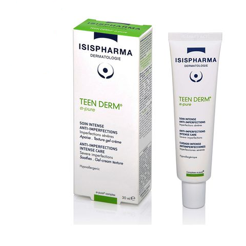 Kem giảm mụn trứng cá - Isis pharma 30ml Teen derm Alpha Pure 30ml