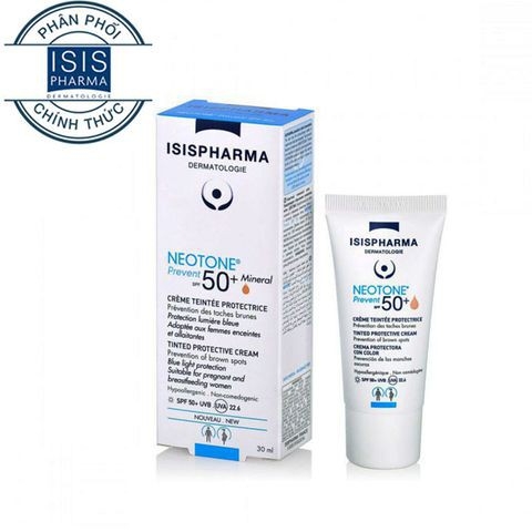 Kem che khuyết điểm, kết hợp chống nắng - Neotone Prevent SPF50 Isis Pharma 30ml