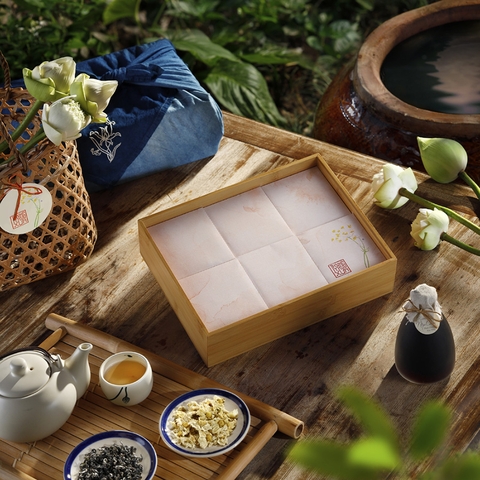 Vọng Nguyệt (5 bánh, 1 trà, 1 rượu)