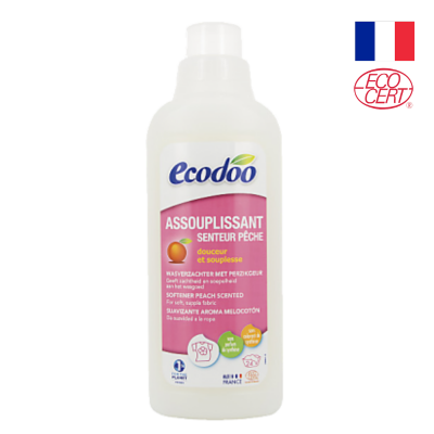 Nước xả vải hương đào hữu cơ Ecodoo 750ml