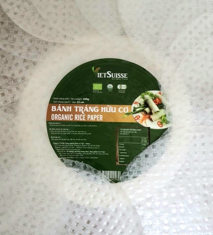 Bánh tráng hữu cơ VietSuisse 200g (22cm)