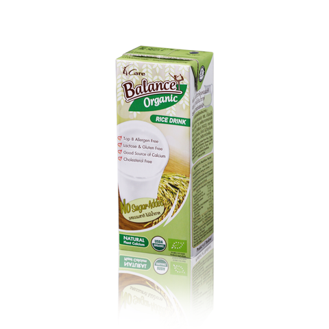 Sữa gạo hữu cơ không đường 4Care Balance Organic 180ml