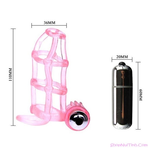 Bao Cao Su Đôn Dên Lưới Có Rung - BD114