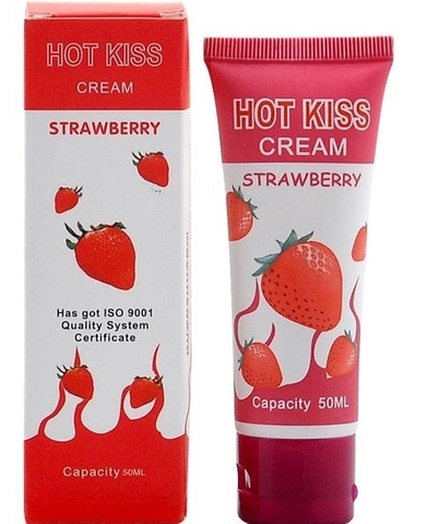 Gel bôi trơn Hot Kiss Cream hương Strawberry 100ml