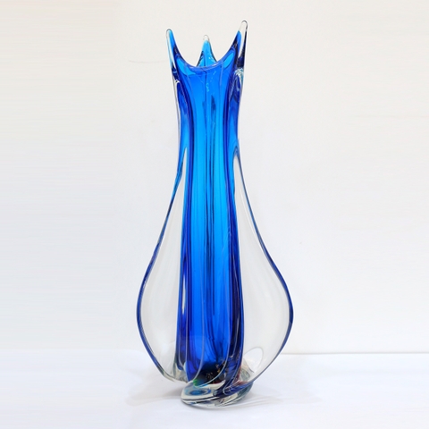 Bình hoa thủy tinh Nhật bản Kamei Glass