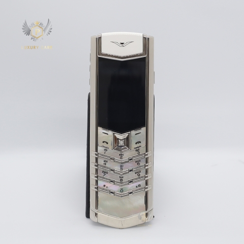 Vertu Signature S White Mother Of Pearl White Alligator