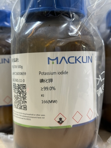 Potassium iodide (KI), ≥99.0%, hãng Macklin