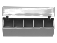 5-Well Centrifuge Tube Box (3cc Glass Vials)