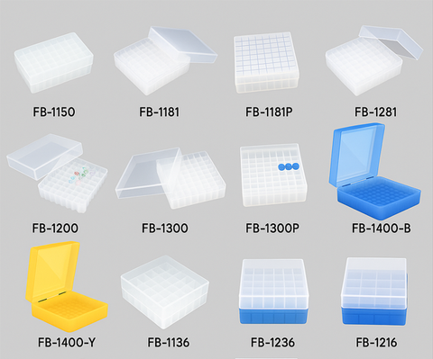 Hộp Cryobox, bằng nhựa, (PP cryobox), hãng Fcombio