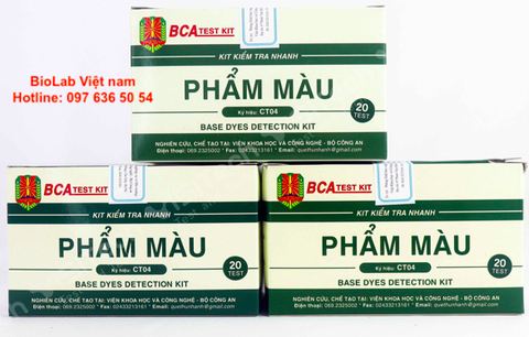 KIT kiểm tra nhanh phẩm màu (CT04), Bộ Công An