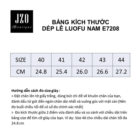 Dép Nam Quai Ngang LUOFU 7208 – Êm Chân, Nhẹ, Chống Trơn