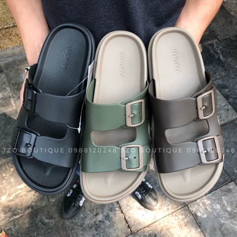 Dép Nhựa Nam Hai Khóa LUOFU 6236 – Êm Chân, Thoáng Khí, Chống Trơn