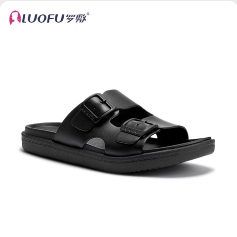 Dép Nhựa Nam Hai Khóa LUOFU 6236 – Êm Chân, Thoáng Khí, Chống Trơn