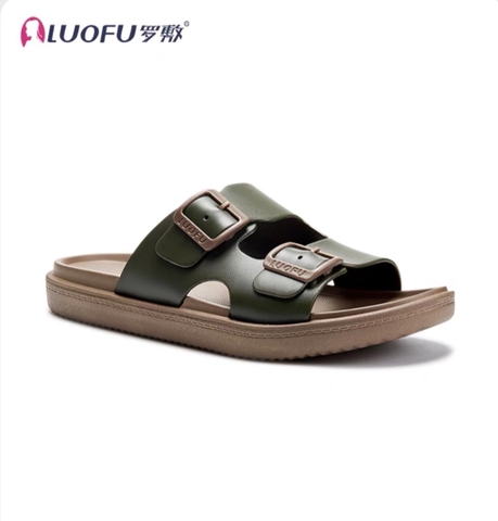 Dép Nhựa Nam Hai Khóa LUOFU 6236 – Êm Chân, Thoáng Khí, Chống Trơn