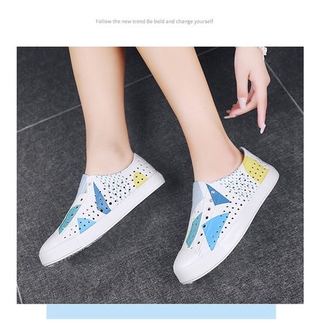 Giày nhựa nam nữ WNC - Mẫu Hình học