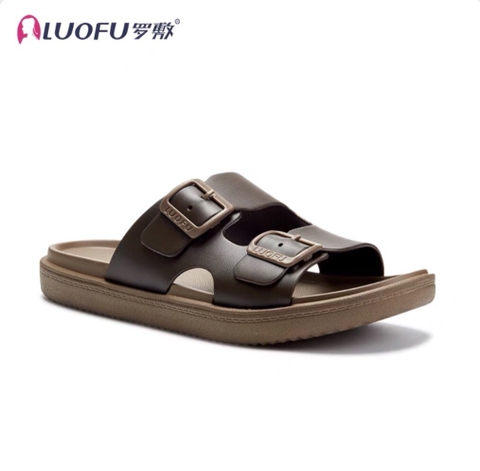 Dép Nhựa Nam Hai Khóa LUOFU 6236 – Êm Chân, Thoáng Khí, Chống Trơn