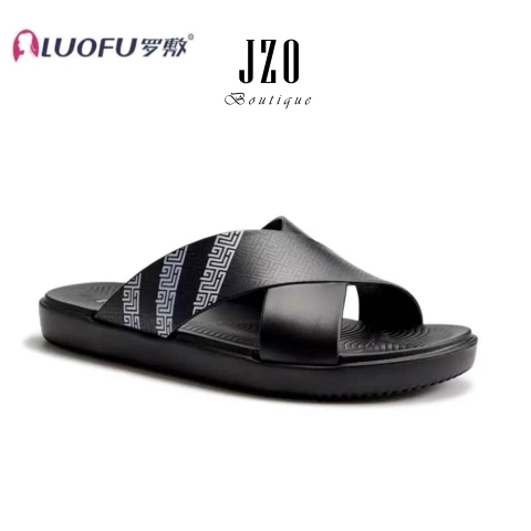 Dép Nhựa Nam Quai Chéo LUOFU 6196 – Êm Chân, Nhẹ, Chống Trơn