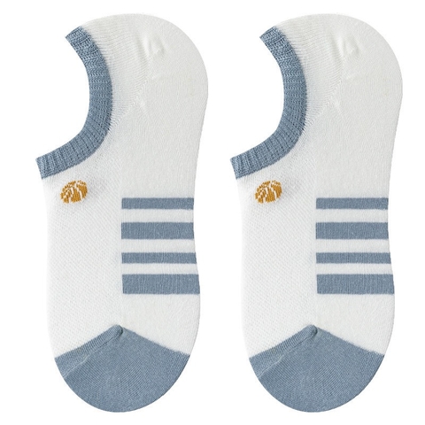 Tất lười nam cổ ngắn TLN-104 Phối màu xanh dương