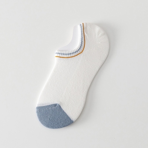 Tất lười nam cổ ngắn TLN-104 Phối màu xanh dương