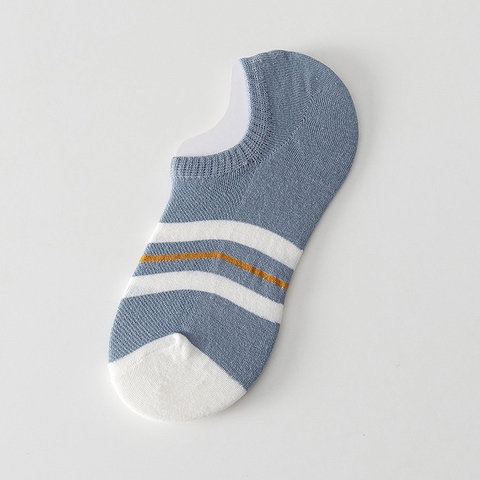Tất lười nam cổ ngắn TLN-104 Phối màu xanh dương