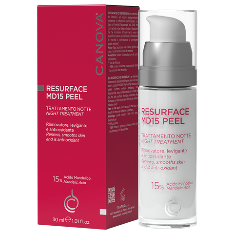 CANOVA RESURFACE MD15 PEEL - NIGHT TREATMENT / Tinh chất làm sáng da, tẩy tế bào chết, ngăn ngừa lão hóa