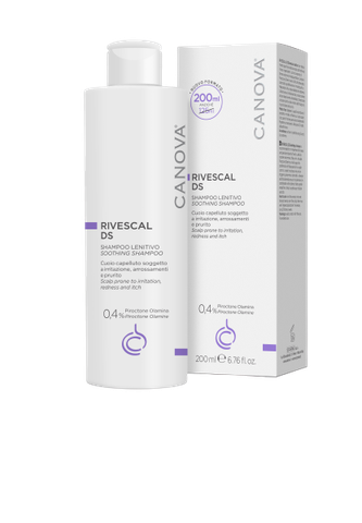 CANOVA RIVESCAL DS – SOOTHING SHAMPOO / Dầu gội làm dịu da, ngăn ngừa tiết bã nhờn dành cho da bị kích ứng, da gàu