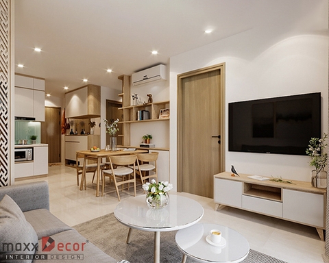 Thiết kế nội thất chung cư Vinhome Ocen Park hiện đại đơn giản