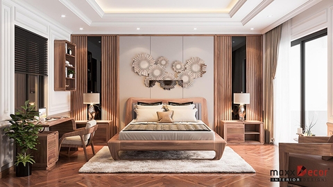 95 thiết kế nội thất phòng ngủ gỗ óc chó siêu đẳng cấp